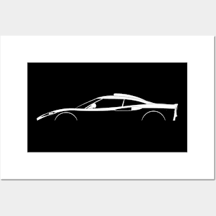 Spyker C8 Aileron Silhouette Posters and Art